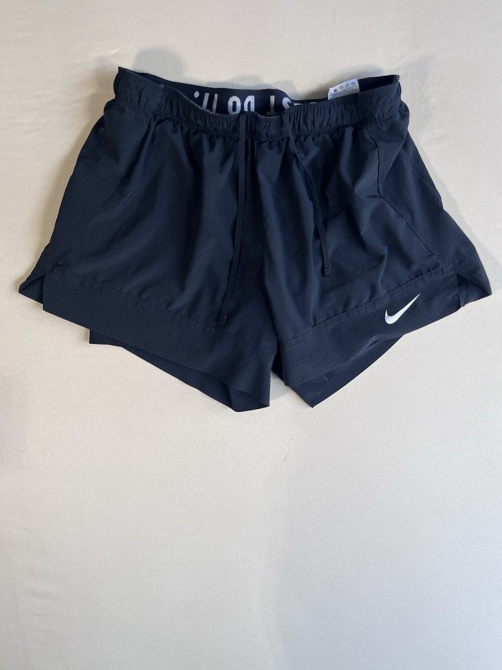 Nike Dri-FIT Women’s Black Athletic Shorts Drawstring Elastic Waist Pockets